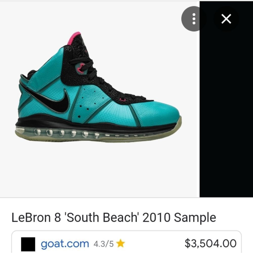 Lebron "Sample South beach 2010 999, 9's sample" Size 11 , 999999999 sample - Picture 2 of 15